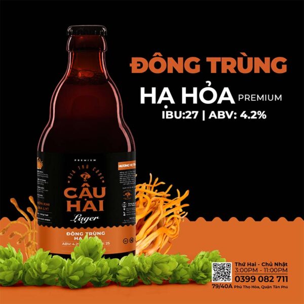bia thủ công cậu hai bia đông trùng hạ thảo